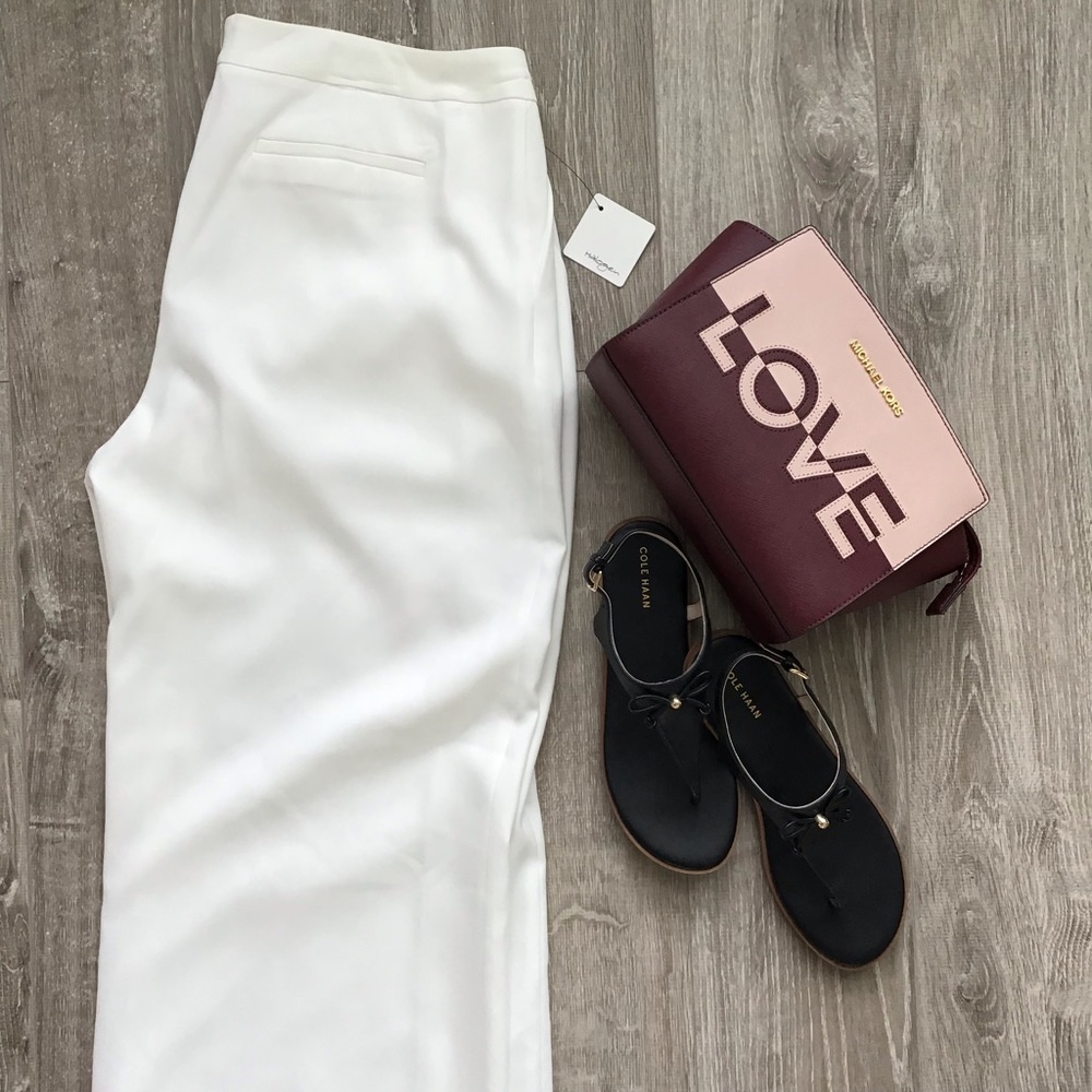 HALOGEN Trousers Ivory Cloud Size 12